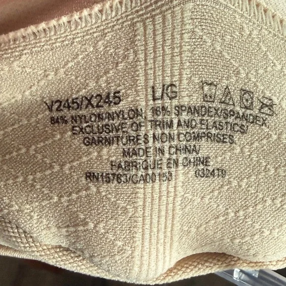 Bali Tummy Solutions Shapewear Brief Nude High Waist Seamless X245 Large NWT - Picture 4 of 5